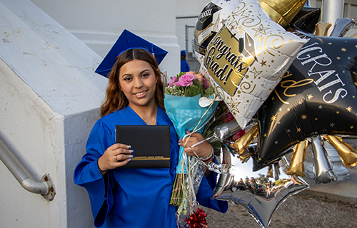 Image of students graduating